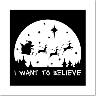 I Want To Believe - white Posters and Art